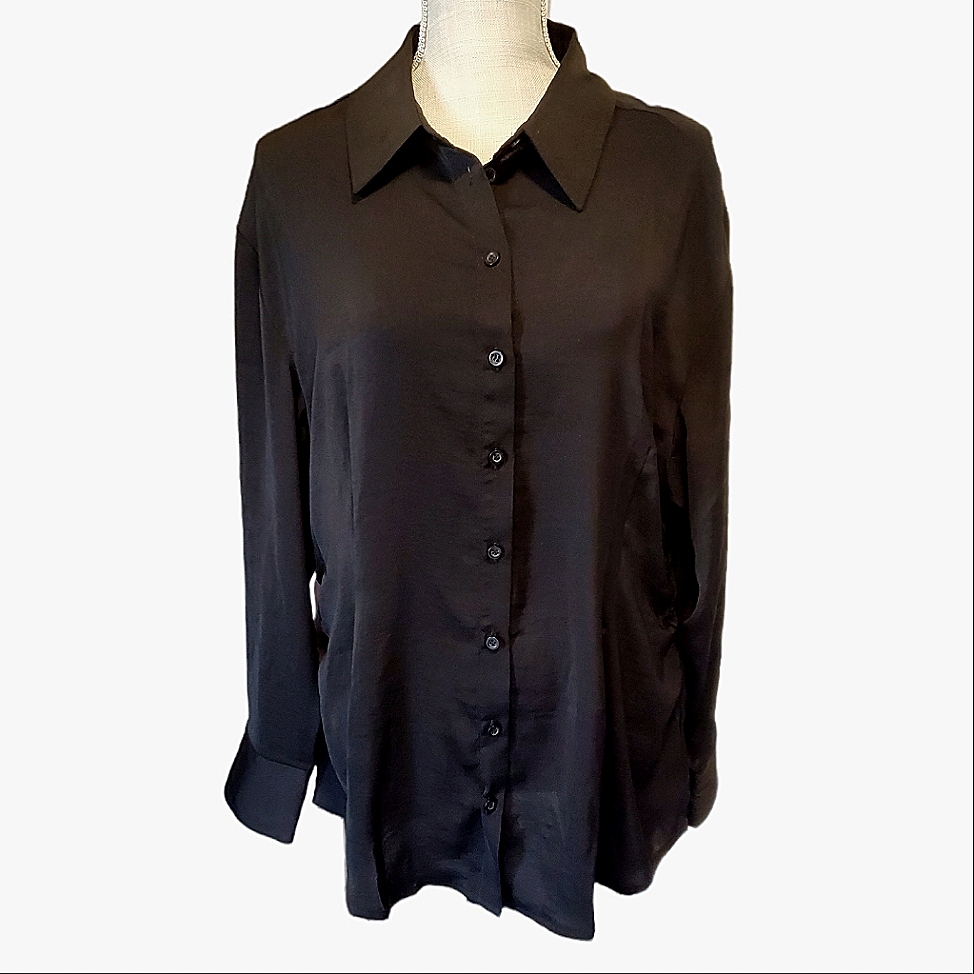 Open Edit Black Blouse